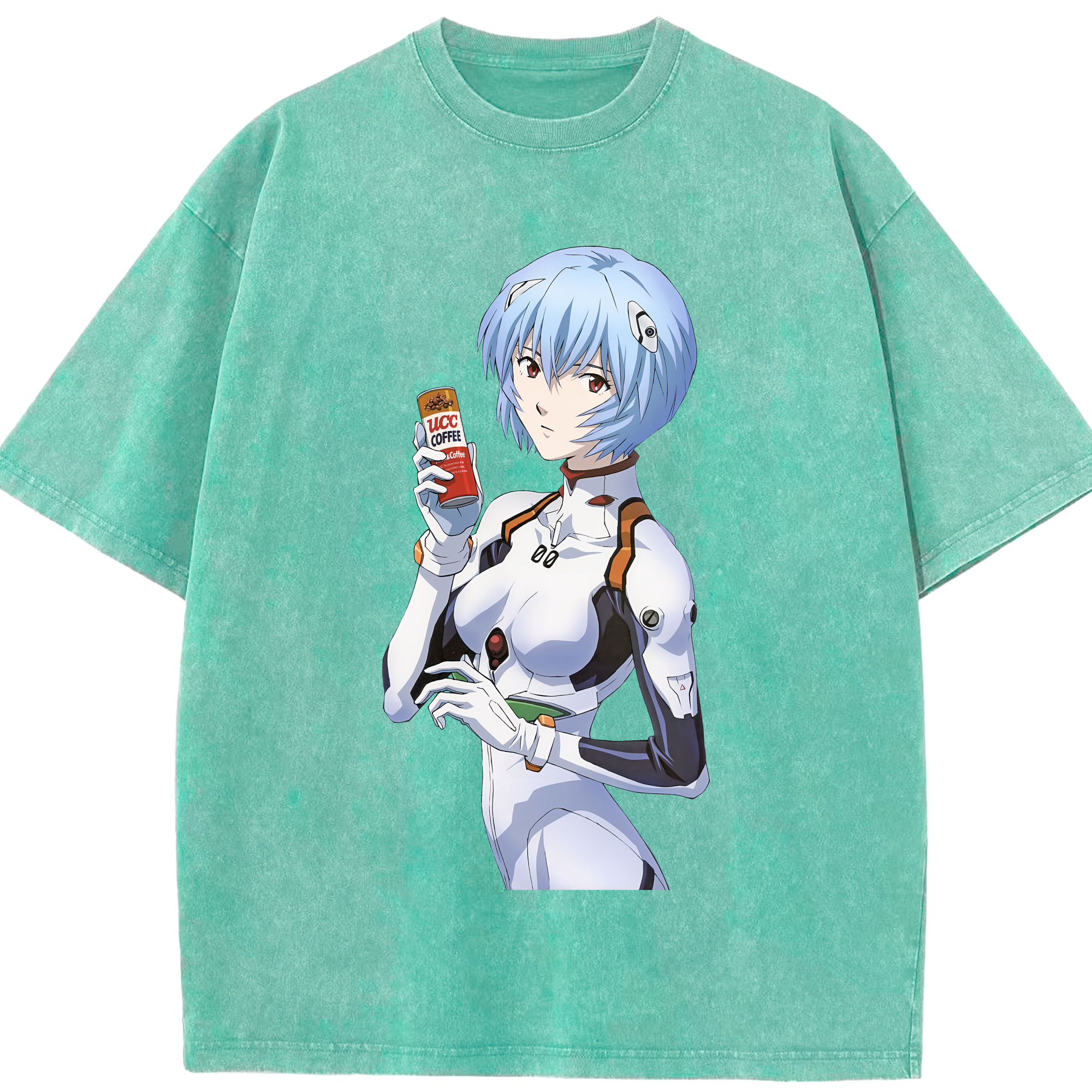 （画像用） EVA 新世紀エヴァンゲリオン 綿100% ヴィンテージ風 半袖Tシャツ（フロントプリント）